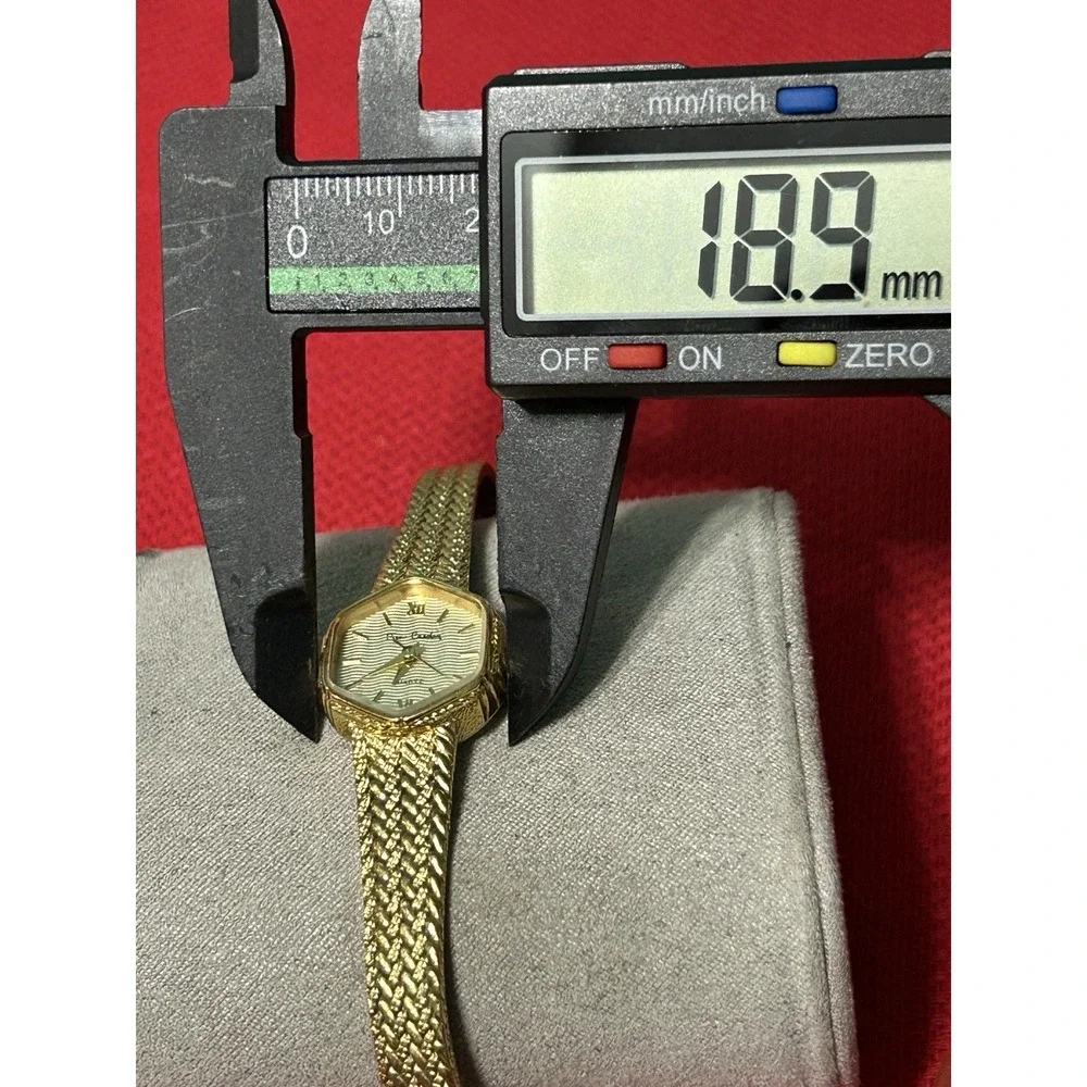 Vintage PIERRE CARDIN Designer Quartz Gold Plated Ladies Watch with Bracelet